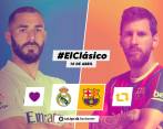 Con esta imagen la página oficial de la Liga Española promociona el clásico de este sábado entre Real Madrid y Barcelona, que se podrá ver en Colombia a partir de las 2:00 de la tarde. FOTO TOMADA @LALIGA
