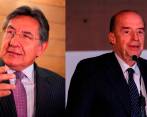 El exfiscal general Néstor Humberto Martínez y el canciller Álvaro Leyva Durán. FOTO: CORTESÍA