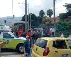 En este punto de la glorieta de La Minorista ocurrió el hecho. FOTO: CORTESÍA DENUNCIAS ANTIOQUIA
