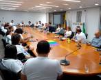 Restrepo presidió el primer consejo de gobierno tras asumir el cargo este jueves. FOTO: CORTESÍA