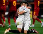 Sevilla festejó el título de la Europa League. FOTO AFP