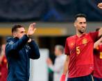 Sergio Busquets, de 34 años de edad, también fue campeón con España de Europa 2012.