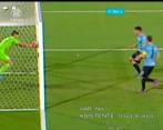 Sergio Rochet fue el arquero de Uruguay ante Perú. FOTO CAPTURA DE PANTALLA