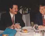 Mauricio Arias Toro fue director de Informática Corporativa de EPM. Aquí en reunión con Bill Gates en Miami en 1996. Foto: Cortesía.