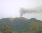 El volcán Nevado del Ruiz ha aumentado su sismicidad y ceniza en las últimas horas. FOTO: Colprensa