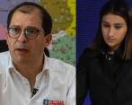 El fiscal general de la Nación, Francisco Barbosa, y la jefe de gabinete de Petro, Laura Sarabia