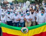 Los araucanos también realizaron protestas en 2022 en las que se manifestaron contra la violencia de los grupos ilegales, que consideran que no ha cesado pese a los diálogos. FOTO EFE