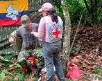 Dayan Leonardo Ávila, soldado liberado por las disidencias. FOTO COMITÉ INTERNACIONAL DE LA CRUZ ROJA