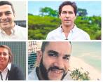 Andrés Hincapié, gerente general de Frotex; Juan Pablo Duque, cofundador y CEO de Equilibria Agro; León Ramírez, socio fundador y director operativo de Tropical Harvest; Felipe Agudelo, director de proyectos y comercial de Sinapsis Digital. FOTOS CORTESÍA