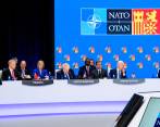 Los líderes de la OTAN, entre ellos el presidente Joe Biden (Estados Unidos) y el premier británico, Boris Johnson, acudieron a la cumbre en Madrid. Trazaron nueva estrategia. FOTO Getty 