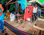 Indígenas embera se asentaron en cementerio San Lorenzo, en Niquitao. FOTO: EL COLOMBIANO