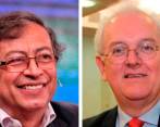 El presidente, Gustavo Petro, y el ministro de Hacienda, José Antonio Ocampo, valoraron que la inflación de alimentos empiece a bajar. FOTO MINHACIENDA