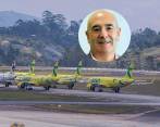 Sergio París, director de la Aerocivil, se refirió a la crisis desatada por el cese de Viva. FOTO CARLOS VELÁSQUEZ