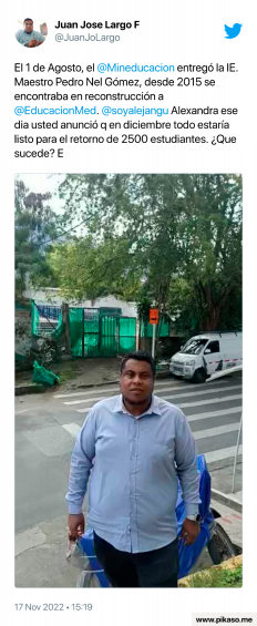 Colegio de Medellín en el barrio Florencia no se ha podido estrenar por falta de “paisajismo y puertas”
