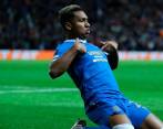 Alfredo Morelos, quien suma 119 minutos con el Rangers en la Premiership, cortó racha de seis partidos sin anotar. FOTO EFE 