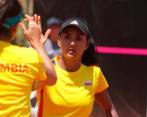 María Fernanda Herazo y Yuliana Lizarazo fueron las tenistas que consiguieron la gesta. FOTO: CORTESÍA MATCH TENIS