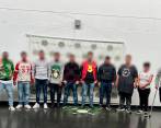 Nueve de los detenidos fueron enviados a la cárcel, mientras dos deberán enfrentar el juicio bajo prisión domiciliaria. FOTO: Cortesía.
