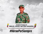 Con esta imagen el Ejército le rindió homenaje en redes sociales al soldado fallecido. FOTO: CORTESÍA DEL EJÉRCITO.