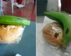 Esta fue la ración que recibieron algunos estudiantes en Abejorral. FOTO: CORTESÍA
