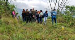 En este paraje rural del sector La Arenera, entre Altavista y la comuna 13 de Medellín, fue hallada la víctima. FOTO: SANTIAGO OLIVARES TOBÓN.
