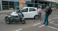 La medida que rige desde ayer obliga a conciliar en caso de choques “solo latas”. FOTO: CORTESÍA SECRETARÍA DE MOVILIDAD