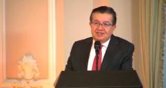 El ministro de Salud, Fernando Ruiz, anunció la firma del memorando de entendimiento con Inovio para la producción de su vacuna en Colombia. Foto: Cortesía Minsalud.