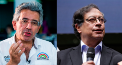 Enrique Gómez calificó de “corruptela” el encuentro del hermano de Gustavo Petro en La Picota. FOTOS: JULIO CÉSAR HERRERA Y COLPRENSA