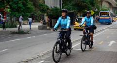 Las nuevas bicicletas para los guardas de tránsito costaron $86 millones, según la Alcaldía. FOTO: CORTESÍA