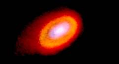 La estrella tiene estructura espiral de polvo y gas conocida como disco protoplanetario. FOTO cortesía u. de chile