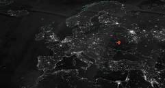 La imagen espacial muestra cómo el país se ha ido apagando tras la invasión rusa, que inició el 24 de febrero. FOTO EFE/NASA