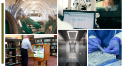 Desde ascensores, hasta sanitizadores de libros y cápsulas que permiten transportar mejor a los pacientes, el coronavirus ha sido usado como oportunidad por los creativos. Fotos: Cortesías