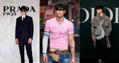 Jean Carlo León en algunos de los eventos de Prada, Dsquared2 y Dior en Europa. FOTOS Cortesía y Getty