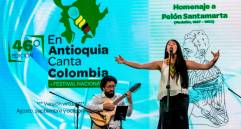 La música colombiana se hace presente en el Festival Nacional En Antioquia Canta Colombia. Laura Chaparro, de Boyacá. FOTO CORTESÍA FESTIVAL.