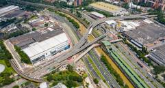 Con una inversión de $127.932 millones entró en funcionamiento este entramado de cinco puentes que conecta a Medellín, Itagüí y Envigado y cruza el río, Las Vegas, la Regional y la autopista sur. Le explicamos cómo tomar cada ruta. FOTO MANUEL SALDARRIAGA