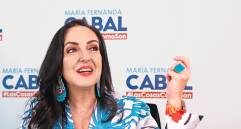 María Fernanda Cabal dice que irá hasta el final en su aspiración presidencial y negó que esté haciendo campaña para lanzarse al Senado. FOTO Colprensa