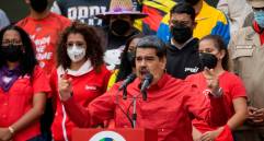 Nicolás Maduro conversó el mes pasado con delegados de Joe Biden. FOTO: AGENCIA EFE.