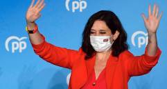 Isabel Díaz Ayuso adelantó las elecciones el pasado marzo en una apuesta personal ante una moción de censura. FOTO afp