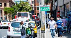 Imagen de referencia del Centro de Medellín, donde fue declarada la primera Zona Urbana de Aire Protegido del país. FOTO Camilo Suárez