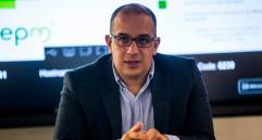 El gerente de EPM, Jorge Carrillo, también brindó explicaciones sobre su futuro como líder de la empresa. FOTO: Julio César Herrera.