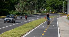 Tramo 4 de la Regional Norte, entregada en julio pasado a la comunidad. FOTO: CAMILO SUÁREZ