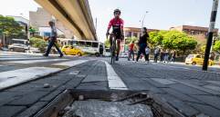 Ciclorrutas de Medellín ahora son trampas mortales por causa del abandono 