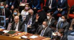 El embajador Zhang Jun fue quien expuso la posición de China frente a lo que se está presentando en el continente europeo. FOTO EFE/Justin Lane