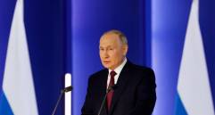 El presidente ruso Vladímir Putin pronunció este martes el discurso sobre el estado de la nación que no se programaba desde hace dos años. FOTO: EFE