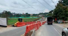 La vía estará cerrada desde las 7:00 a.m. hasta las 8:00 p.m. Tomar vías alternas. Foto: Cortesía