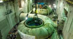 La cámara espiral y anillo estacionario tiene un peso de 250 toneladas, un diámetro de 15 metros y cuenta con la capacidad de conducir un caudal nominal de 169 metros cúbicos por segundo. FOTO: Cortesía EPM.