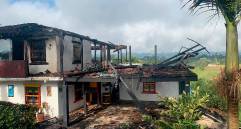 El incendio solo ocasionó daños materiales, pero se investigará a fondo la procedencia del globo. FOTO CORTESÍA