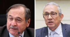 Eduardo Cifuentes, presidente de la Jurisdicción Especial para la Paz, y Dario Acevedo, director del Centro Nacional de Memoria Histórica. FOTOS: COLPRENSA