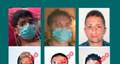 Este fue el cartel que las autoridades entregaron sobre los capturados en Soacha. FOTO Colprensa.