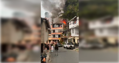 La emergencia se produjo en una casa del barrio Antonio Nariño, durante la mañana de este lunes 6 de febrero. FOTO: CORTESÍA