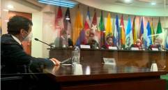 Carlos Baraona (lado izquierdo) en audiencia de la Corte IDH. FOTO: Tomada de la audiencia del tribunal. 